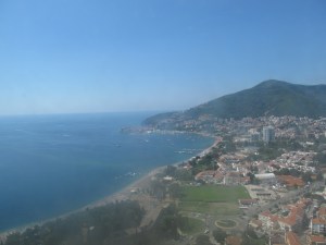 Budva- a busy town on the Coast.